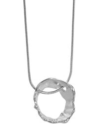 Janus Edinburgh - Sterling Findhorn Textured Whirlpool Necklace Pendant - Lyst