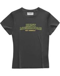 Dont Eat the Homies - Neutrals Hunt Mushrooms Not Animals Baby Tee - Lyst