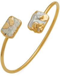 Dhwani Bansal - Adjustable Lune Bracelet With Baroque Pearls - Lyst
