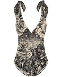 Aloha From Deer - Durer Series Fifth Seal One Piece Swimsuit - Lyst