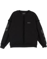 mysimplicated - Oversized Cotton Obsidian Phantom Crewneck - Lyst
