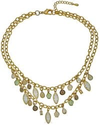 Loni Paul Jewelry - Layered Gemstone Charm Necklace - Lyst
