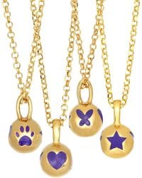 Myrto Katramadou Jewellery - Melina Pendant-Plated -Paw, Heart, Butterfly, Star - Lyst