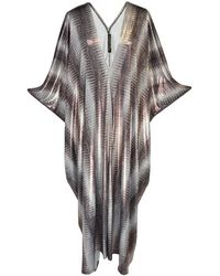 Jennafer Grace - Slither Metallique Caftan Kaftan Dress - Lyst