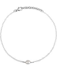 Kiri & Belle - Mini Cara Single Pearl Sterling Bracelet - Lyst
