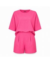 Oh!Zuza - Matte Viscose Relaxed T-Shirt & Shorts Set - Lyst