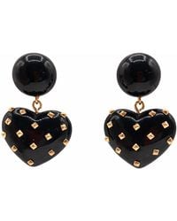 Michael Nash Jewelry - Lavinia Resin Studded Heart Drop Earrings - Lyst