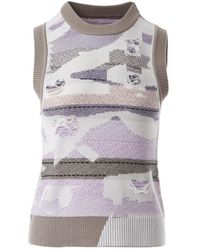 Fully Fashioning - Malaya Inlay Knit Vest - Lyst