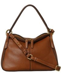 BELYSA - Olivia, Cognac Leather Crossbody - Lyst