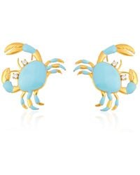 Milou Jewelry - Crab Earrings - Lyst