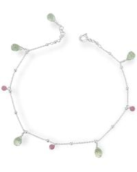MOUNIR LONDON - Beaded Briolette Anklet - Lyst