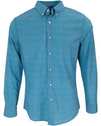 lords of harlech - Morris Fish Geo Shirt - Lyst