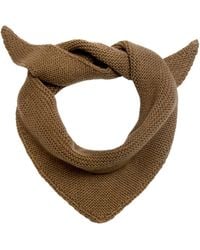 Paul James Knitwear - Cotton Garter Knit Fynn Mini Neckerchief - Lyst