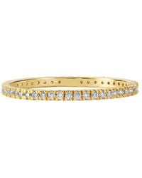 BLOOMTINE | Earth Angel HQ - Illuminess Premium Vermeil French Pavé Sparkle Stacking Ring - Lyst