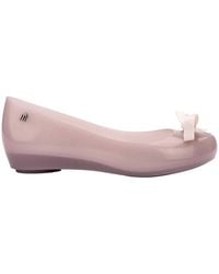 Melissa - Neutrals Ultragirl Bow Iii Ballet Flat - Lyst