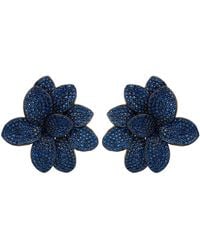 LÁTELITA London - Amaryllis Flower Large Stud Earrings Sapphire - Lyst