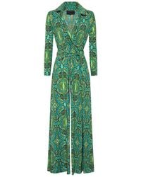Beatrice von Tresckow - Sage Paisley Wide Leg Jumpsuit - Lyst