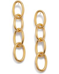 Jaredjamin - Everly Drop Chain Post Earrings - Lyst