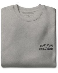Anchor and Crew - Heather Out For Delivery Annotations Organic Cotton Sweatshirt - Lyst