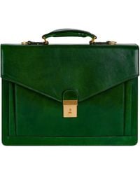 Time Resistance - Classic Design Leather Briefcase - Lyst