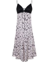 Pcfg - The Party Edit Asymmetric Satin Dress - Lyst