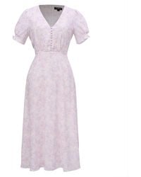 Smart and Joy - Flared Empire Dress With Liberty Print - Lyst