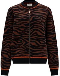 Sugarhill - Solana Knitted Bomber Jacket Tiger - Lyst