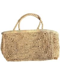 Zanatany Concepts - Neutrals Clipa Medium Raffia Bag - Lyst