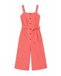 Yumi' - Gingham Button Through Jumpsuit - Lyst