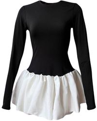 London Atelier Byproduct - Top With Balloon Ruffle Peplum - Lyst
