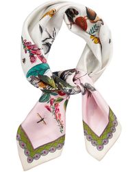 Fable England - Fable Nature's Fairytale Luxury Square Scarf - Lyst