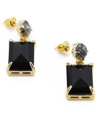 ADIBA - Labradorite Jet Gemstone Earring - Lyst