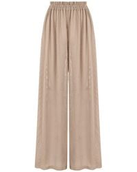 Lilamie - Carmen Loose Fit Elastic Waist Long Beach Pants - Lyst