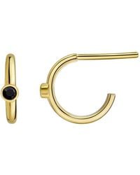 Tory Long - Sapphire Hoops - Lyst