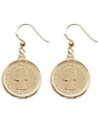 Von Treskow - Threepence Coin Earrings - Lyst