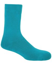 Peper Harow - Made in England - Plain Bed Socks – Aqua - Lyst