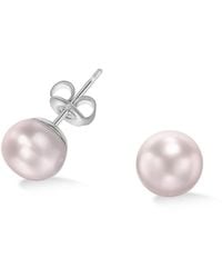 Dower & Hall - Freshwater Luna Pearl Studs - Lyst