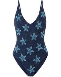 Oceanus - Mia's Marina Swimsuit Periwinkle - Lyst