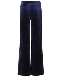 Beatrice von Tresckow - Velvet Wide Flare Trousers - Lyst