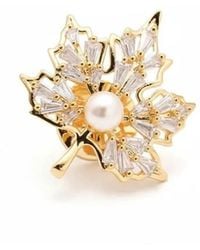 Angel Barocco - Natural Freshwater Pearl Maple Leaf Zircon - Lyst