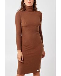 Hortons England - Fairford Ribbed Knit Dress - Lyst