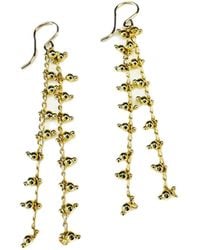 Lexi Jewelry - Golden Bolitas Dangly Earrings - Lyst