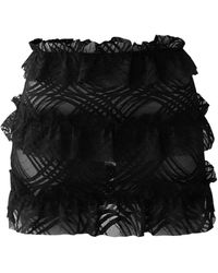 OW Collection - Grace Ruffle Mini Skirt - Lyst
