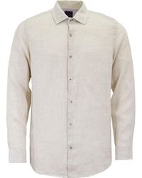 lords of harlech - Neutrals Laurent Linen Shirt - Lyst
