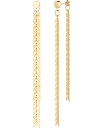 Rejected Hearts Club - Elegante Chevron Dangle Earrings - Lyst
