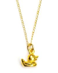 Lexi Jewelry - Rubber Ducky Necklace - Lyst