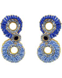 Lavish by Tricia Milaneze - Sky Mix Aura Maxi Handmade Crochet Earrings - Lyst