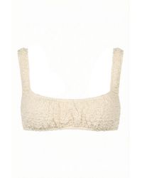 Montce - Neutrals Amalia Texture Zoe Bikini Top - Lyst