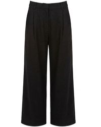 Tohen - Manon Low Rise Pleat Front Pants - Lyst