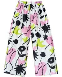 Lost Pattern - Frida's Dream Wide Leg Silk Pants - Lyst